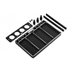 HUDY ALU TRAY FOR 1/8 OFF-ROAD DIFF & SHOCKS