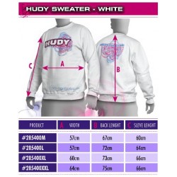 HUDY SWEATER - WHITE (L)