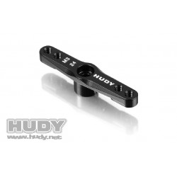 ALU THROTTLE SERVO HORN - HITEC - 24T (M3 THREAD)