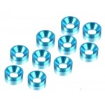 ALU COUNTERSUNK SHIM - BLUE (10)