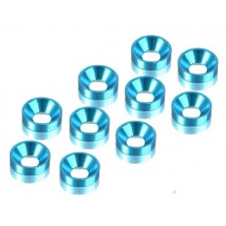 ALU COUNTERSUNK SHIM - BLUE (10)