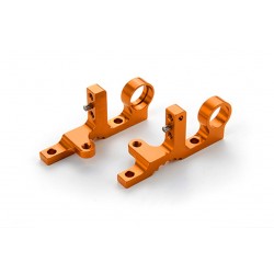 T4F ALU FRONT UPPER CLAMP (L+R) - ORANGE