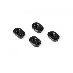 X4 ALU CASTER BUSHING FRONT 5° / REAR 2.5° - 3 DOTS (4)