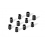 ALU BUSHING 3x6x9.0MM - BLACK (10)