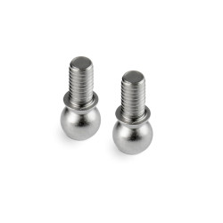 X4 PIVOT BALL 4.9MM WITH M3x5.5MM THREAD - HUDY SPRING STEEL™ (2 X4 PIVOT BALL 4.9MM WITH M3x5.5MM THREAD - HUDY SPRING STEEL™ (2