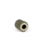 NARROW ALU PINION GEAR - HARD COATED 18T / 64