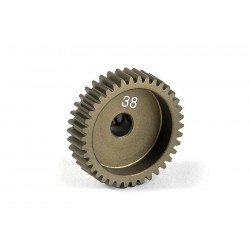 XRAY ALU PINION GEAR - HARD COATED 38T / 64dp - 3,17mm hřídel