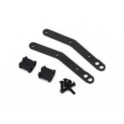 GRAPHITE CHASSIS SIDE GUARD BRACE FOR BENT SIDES CHASSIS (2)