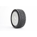 3001- On Road Tires (For GT) with white wheels and Blue Insert C