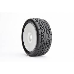 3001- On Road Tires (For GT) with yellow wheels and Blue Insert 