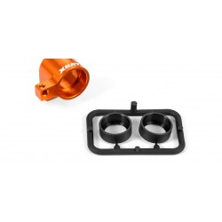 ALU FRONT MIDDLE SHAFT HOLDER - ORANGE - SET