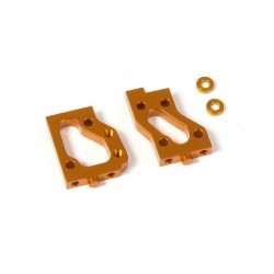 ALU RADIO PLATE MOUNTS (L+R) - SWISS 7075 T6 - ORANGE