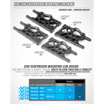COMPOSITE SUSPENSION REAR ARM - LSM - RIGHT - HARD COMPOSITE SUSPENSION REAR ARM - LSM - RIGHT - HARD