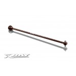 XB808 REAR CENTRAL CVD DRIVE SHAFT 133MM - HUDY SPRING STEEL™ 