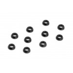 ALU CONICAL SHIM 3x6x2.0MM - BLACK (10)