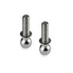 BALL END 4.9MM WITH 9MM THREAD - HUDY SPRING STEEL™ (2) BALL END 4.9MM WITH 9MM THREAD - HUDY SPRING STEEL™ (2)