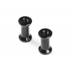 ALU REAR BRACE MOUNT 12MM - BLACK (2)