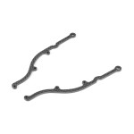 X1 CARBON SIDE BRACE FOR 1-PIECE CHASSIS (2) X1 CARBON SIDE BRACE FOR 1-PIECE CHASSIS (2)