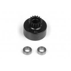 CLUTCH BELL 16T WITH BEARINGS