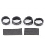 RUBBER TIRES + INSERTS, F+R (40DEG)