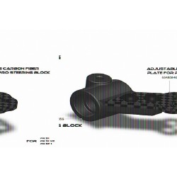 ADJUSTABLE CARBON FIBER PLATE FOR PRO STEERING BLOCK