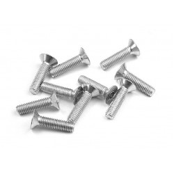 HEX SCREW SFH M3x12 - SILVER  (10)