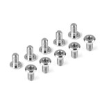 HUDY TITANIUM SUPER-LOW HEAD SCREW CENTERING DIA M3x6 (10) HUDY TITANIUM SUPER-LOW HEAD SCREW CENTERING DIA M3x6 (10)