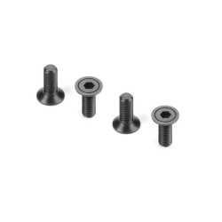 HEX SCREW 110° SFH M3x8 - CNC MACHINED - HUDY SPRING STEEL™ (4) HEX SCREW 110° SFH M3x8 - CNC MACHINED - HUDY SPRING STEEL™ (4)