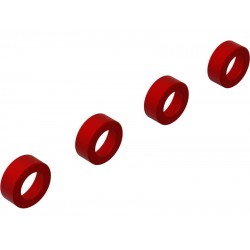 Arrma krytka ramena hliník, červená (4)