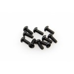 M2,6x6mm samořezné imbusové šrouby s čočkovitou hlavou (černé, 10 ks.)