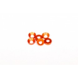 Konická podložka 3x6.9x2mm - oranžové (6 ks)