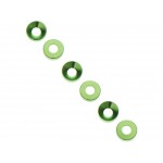 Axial AXA1101 Podložka kónická 3x6,9x2mm zelená (6)