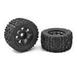 Monster Truck gumy - XL4S - Grabber - nalepené na černých diskác