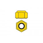 Hliníkové Nylon STOPmatky M2 - zlaté - 10 ks. Hliníkové Nylon STOPmatky M2 - zlaté - 10 ks.