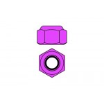 Hliníkové Nylon STOPmatky M2 - fialová - 10 ks. Hliníkové Nylon STOPmatky M2 - fialová - 10 ks.