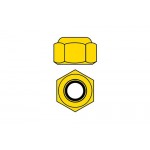 Hliníkové Nylon STOPmatky M4 - zlaté - 10 ks. Hliníkové Nylon STOPmatky M4 - zlaté - 10 ks.