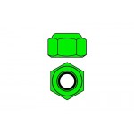 Hliníkové Nylon STOPmatky M4 - zelené - 10 ks. Hliníkové Nylon STOPmatky M4 - zelené - 10 ks.