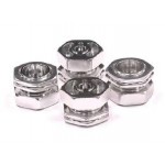 Silver 23mm Wheel Adapter (4) for Revo TMX LST