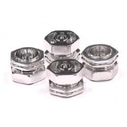 Silver 23mm Wheel Adapter (4) for Revo TMX LST