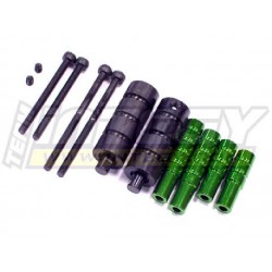 Extended EXT Hardware+Part for Long Suspension Linkage Setup on Axial AX10