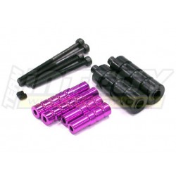 Extended EXT Hardware+Part for Long Suspension Linkage Setup on Axial AX10