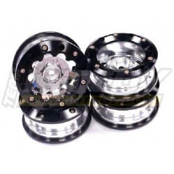 ALU Wheel Set 10H Style (4) for Tamiya F350 & 1.9 Size Tires