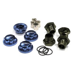 24mm Hex Wheel (4) Hub +0mm Offset for Traxxas T-Maxx & Revo