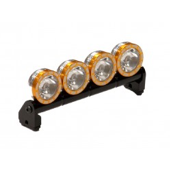 Alloy Roof Top Spot Light Set (4) LED White w/ Metal Housing for 1/10, 1/8 & 1/5