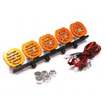 Billet Machined Alloy Roof Top Sport LED (5) Light Set