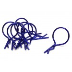 Color Bent-Up Body Clips (8) for 1/10 RC Cars