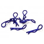 Color Bent-Up Body Clips (8) for 1/10 RC Cars
