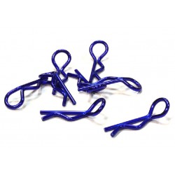 Color Bent-Up Body Clips (8) for 1/10 RC Cars