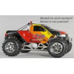 FG Monster Truck 1/6 4WD, RTR s 2,4Ghz LCD GRAUPNER, čirá karoserie