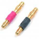 Konverzní kabel 3.5mm zlacený -> 4.0mm (14AWG)